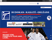 Tablet Screenshot of karate-orleans.com